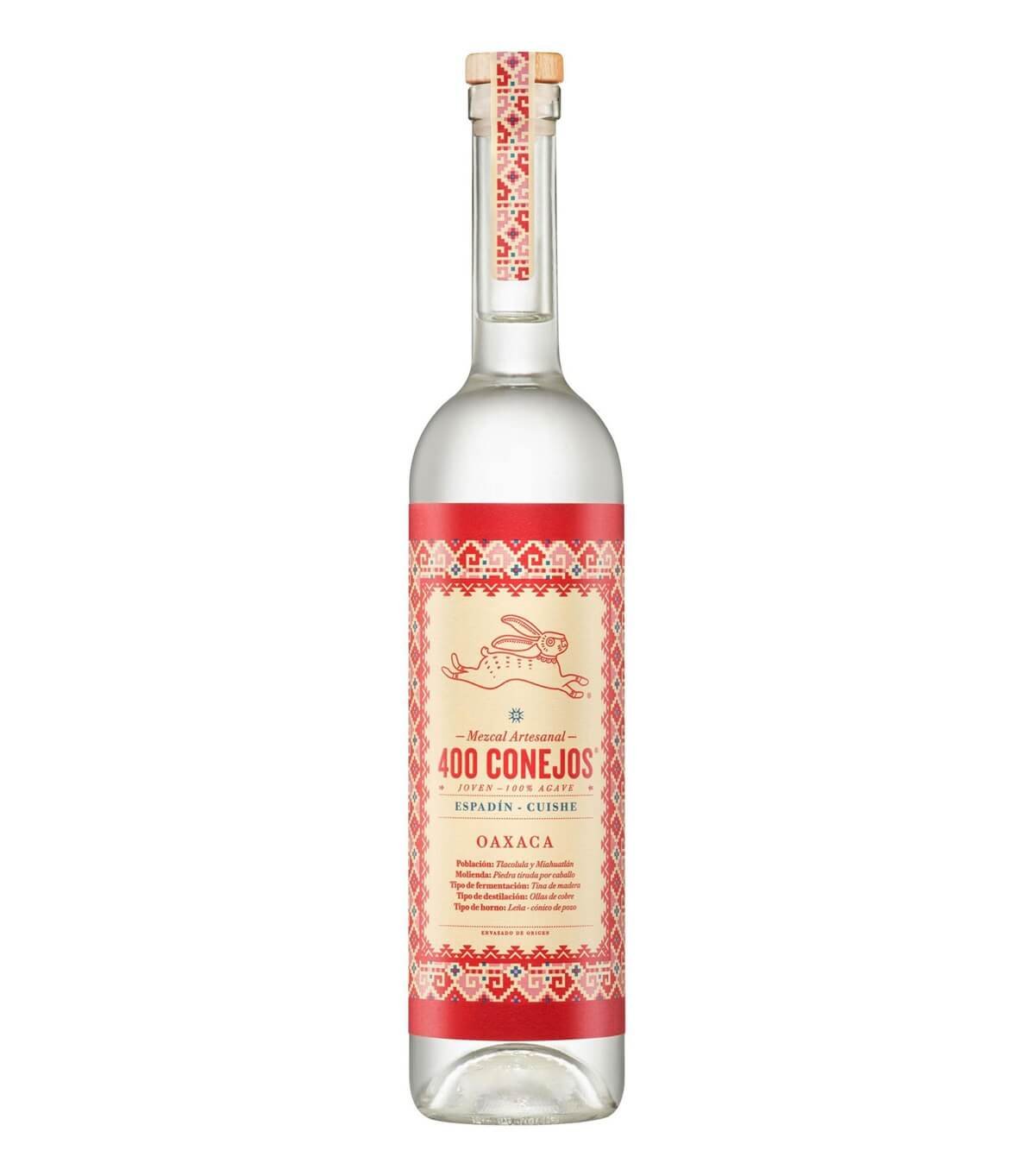 Botella de mezcal 400 conejos cuishe