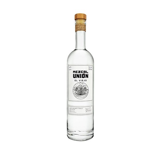 Botella de mezcal Union el padre